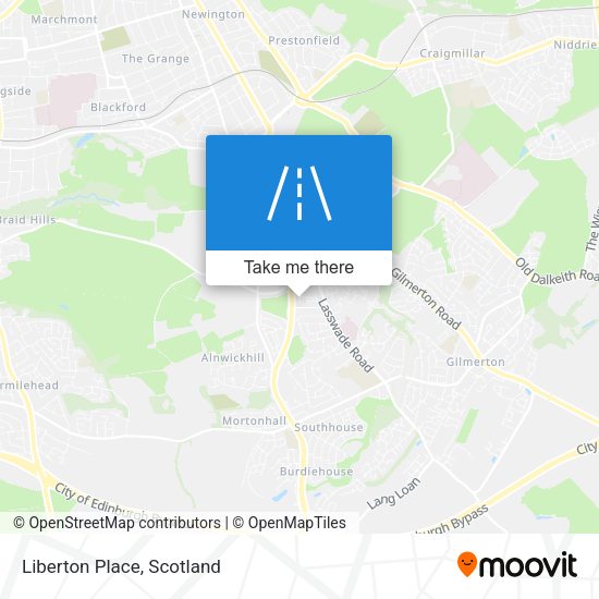 Liberton Place map