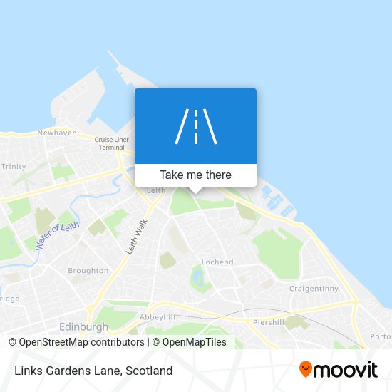 Links Gardens Lane map