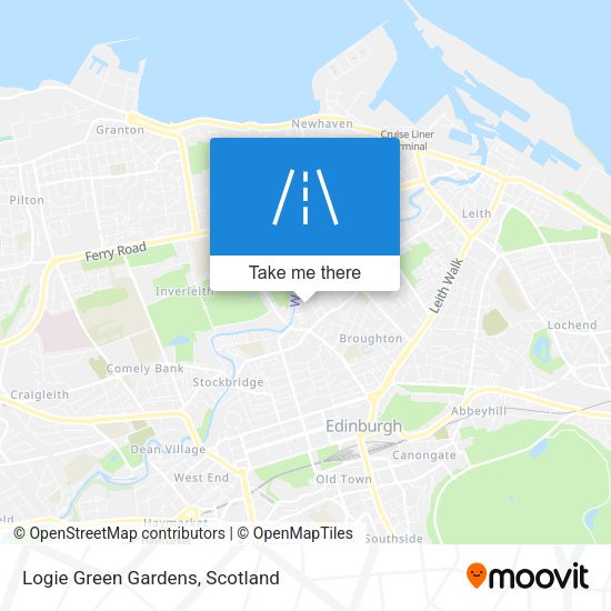 Logie Green Gardens map