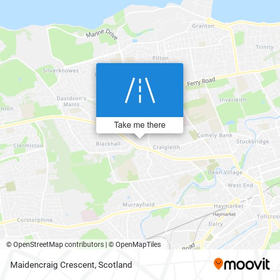 Maidencraig Crescent map