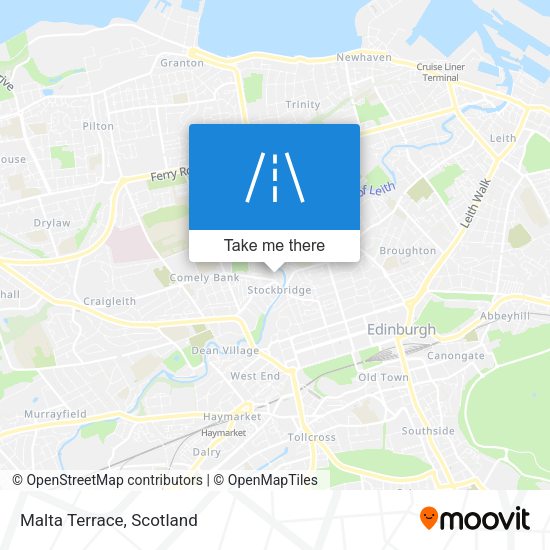 Malta Terrace map