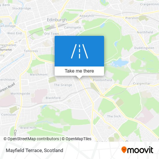 Mayfield Terrace map