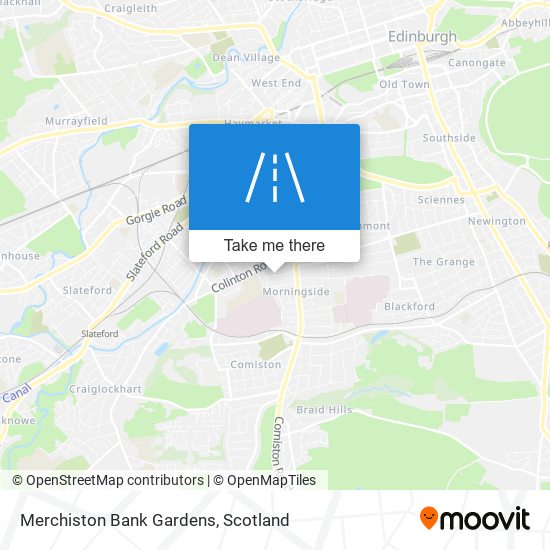 Merchiston Bank Gardens map