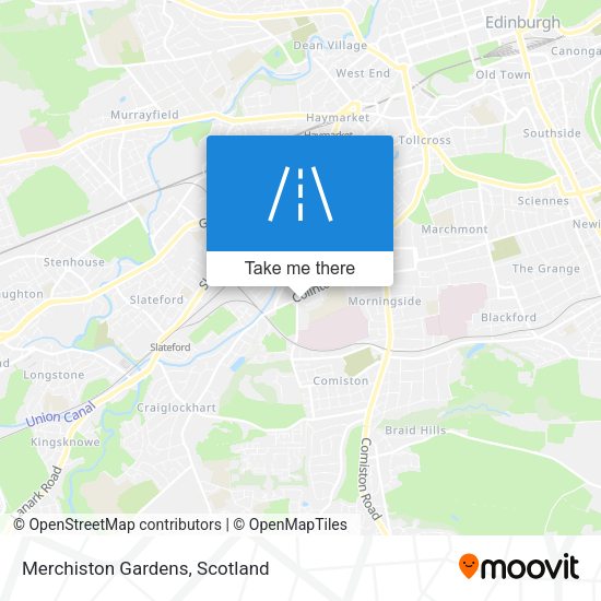 Merchiston Gardens map