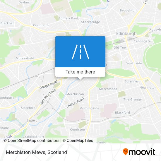 Merchiston Mews map