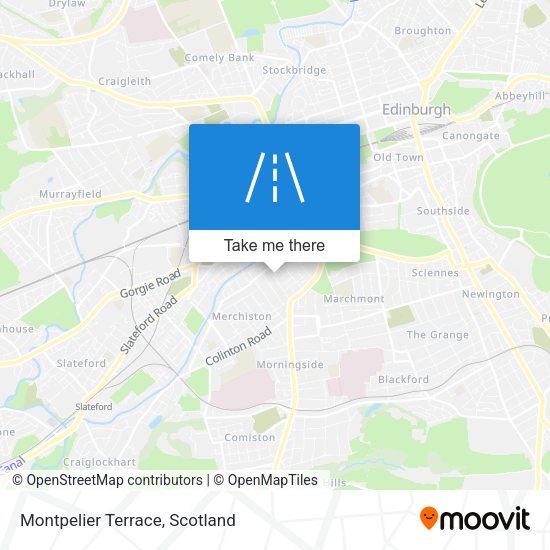 Montpelier Terrace map