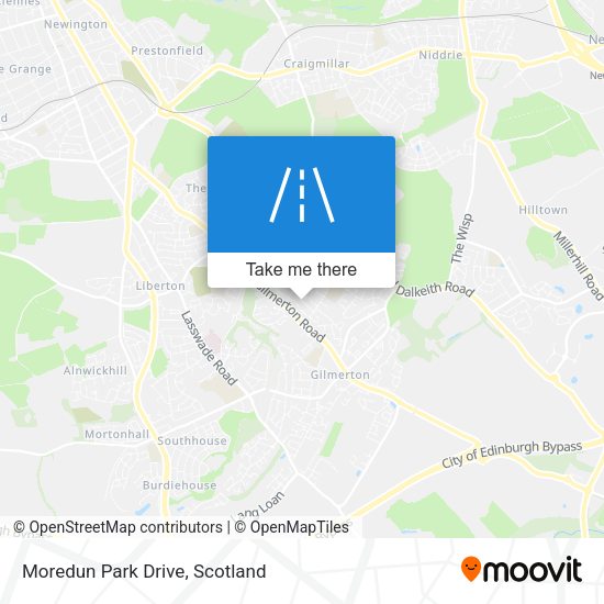 Moredun Park Drive map