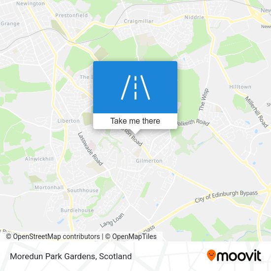 Moredun Park Gardens map