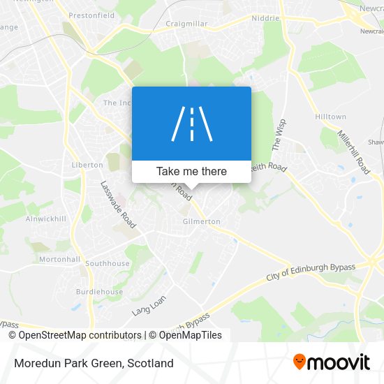 Moredun Park Green map