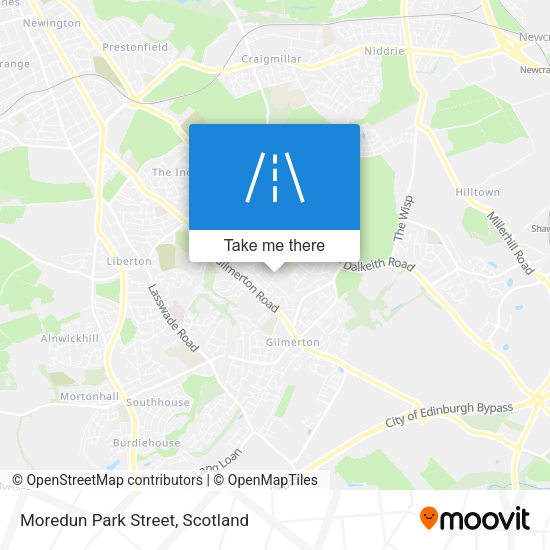 Moredun Park Street map