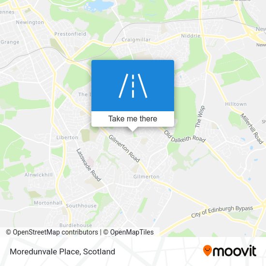 Moredunvale Place map