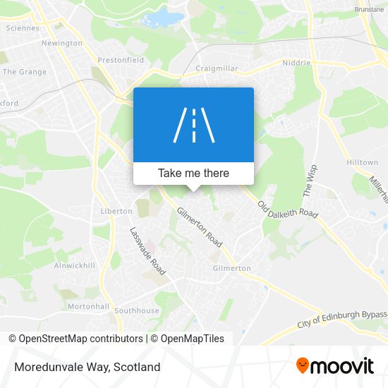 Moredunvale Way map
