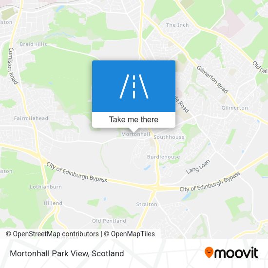 Mortonhall Park View map