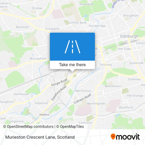 Murieston Crescent Lane map