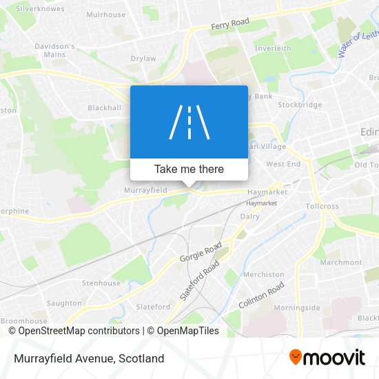 Murrayfield Avenue map