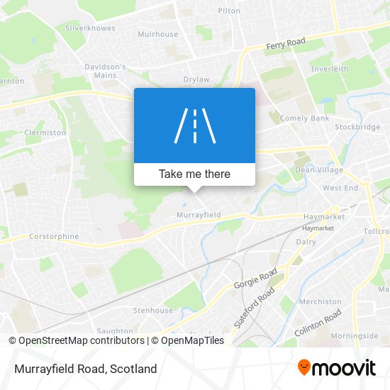 Murrayfield Road map