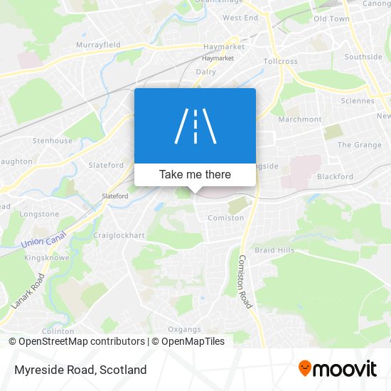 Myreside Road map