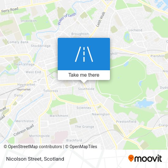 Nicolson Street map