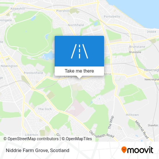 Niddrie Farm Grove map