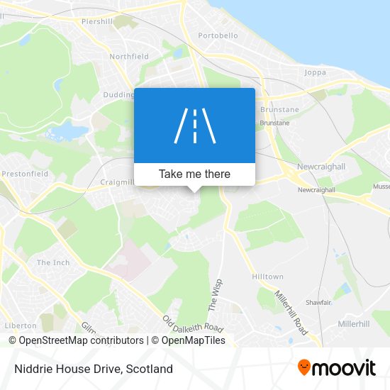 Niddrie House Drive map