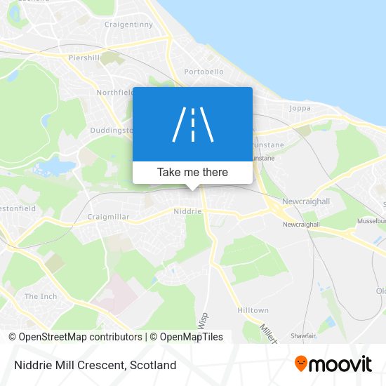 Niddrie Mill Crescent map