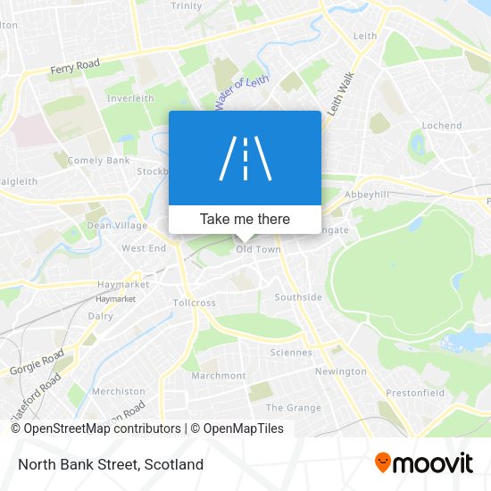 North Bank Street map
