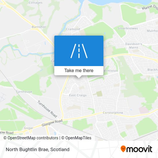 North Bughtlin Brae map