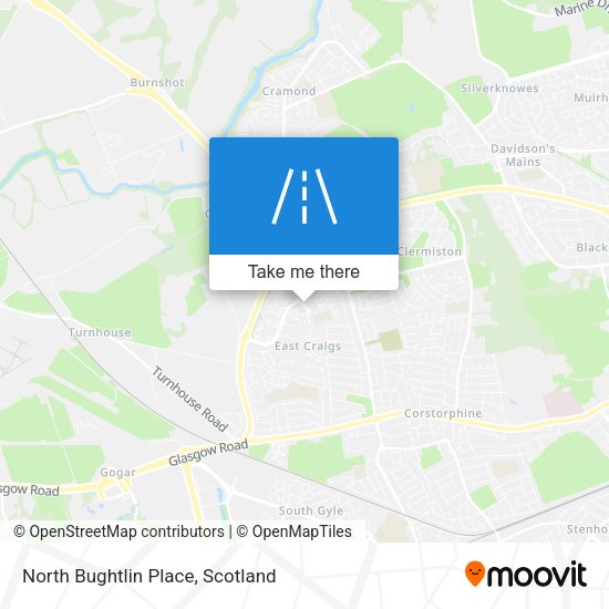 North Bughtlin Place map