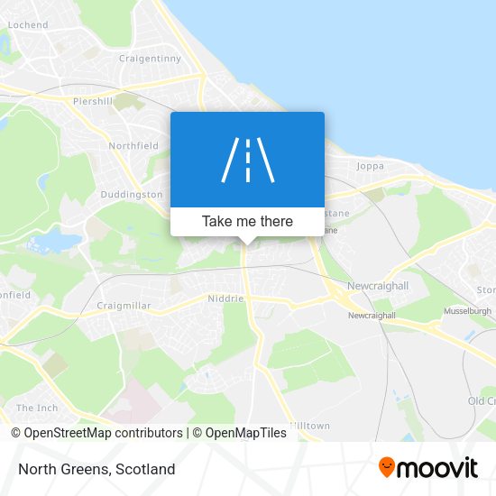 North Greens map