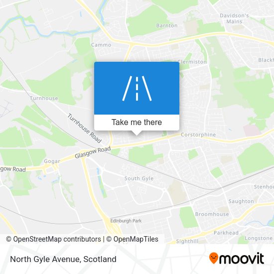 North Gyle Avenue map