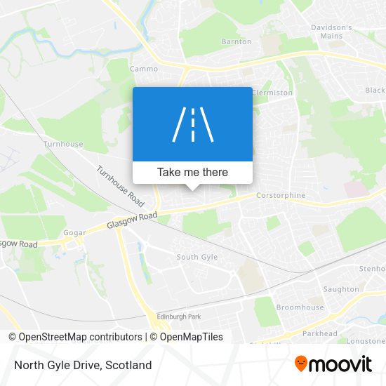 North Gyle Drive map