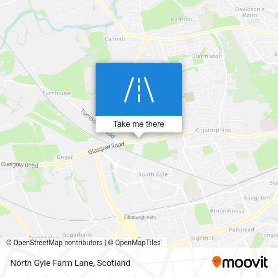 North Gyle Farm Lane map