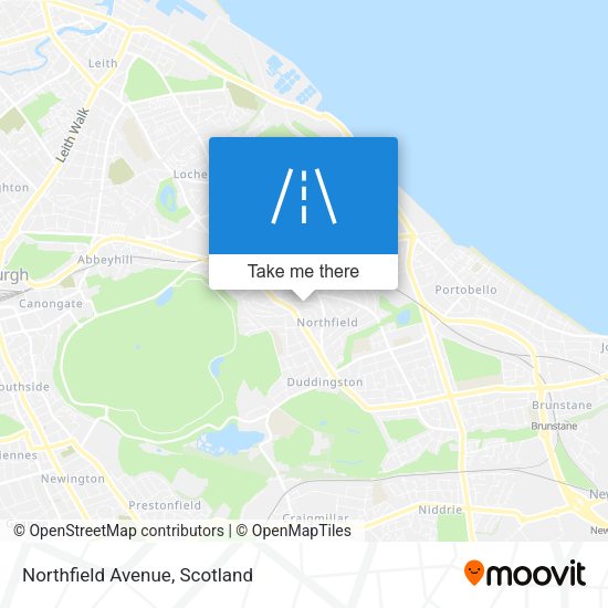 Northfield Avenue map