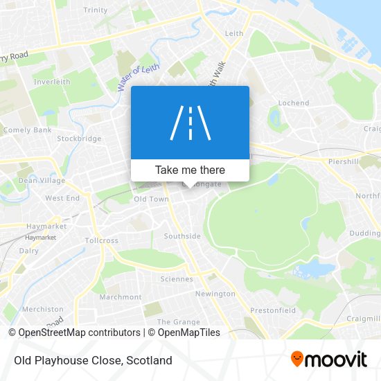 Old Playhouse Close map