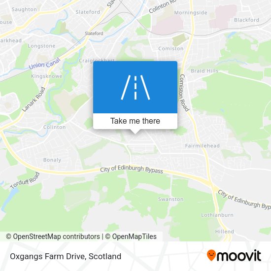 Oxgangs Farm Drive map