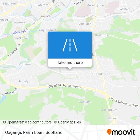 Oxgangs Farm Loan map