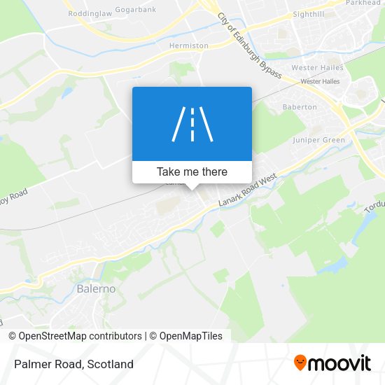 Palmer Road map