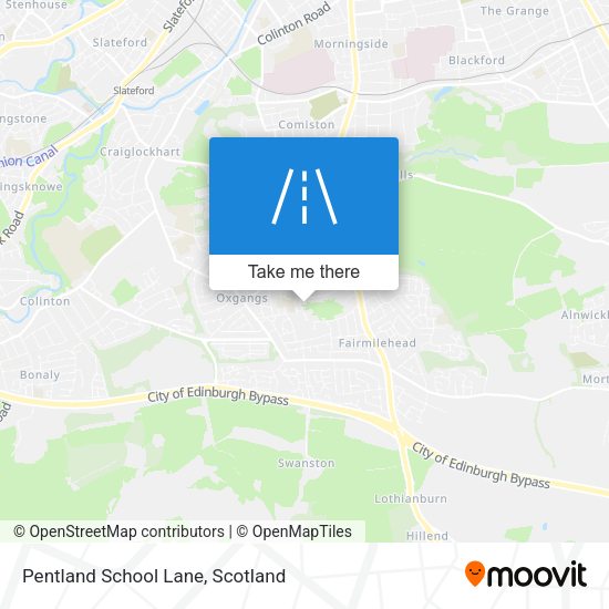 Pentland School Lane map