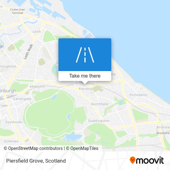 Piersfield Grove map