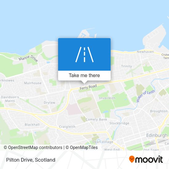 Pilton Drive map