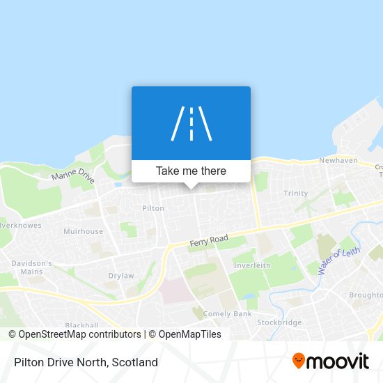 Pilton Drive North map