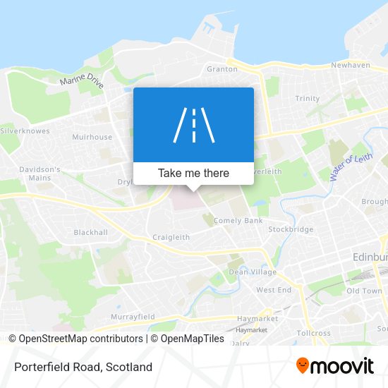 Porterfield Road map