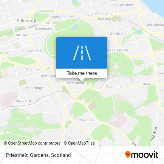 Priestfield Gardens map