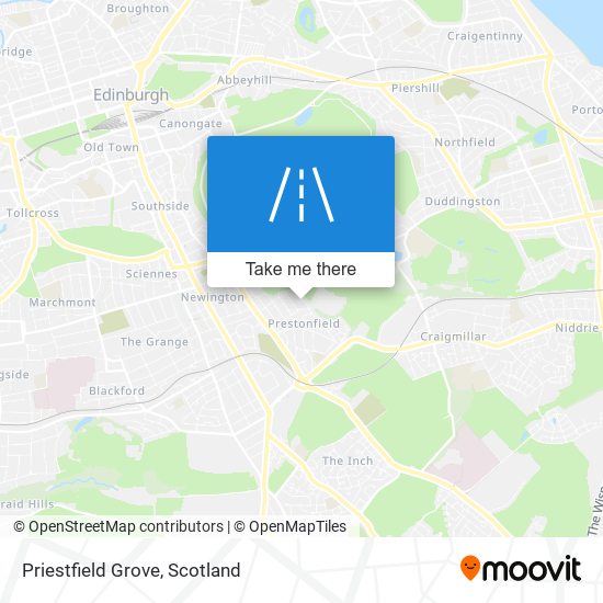 Priestfield Grove map