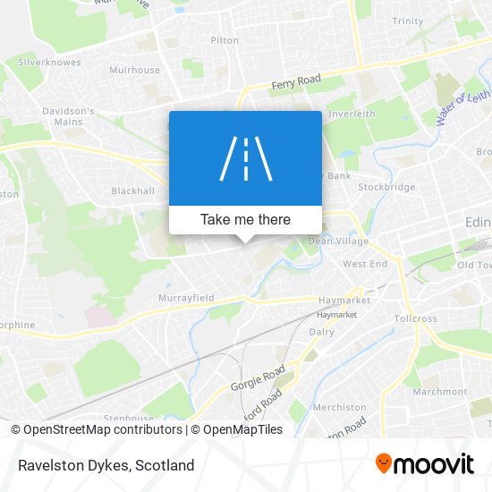 Ravelston Dykes map