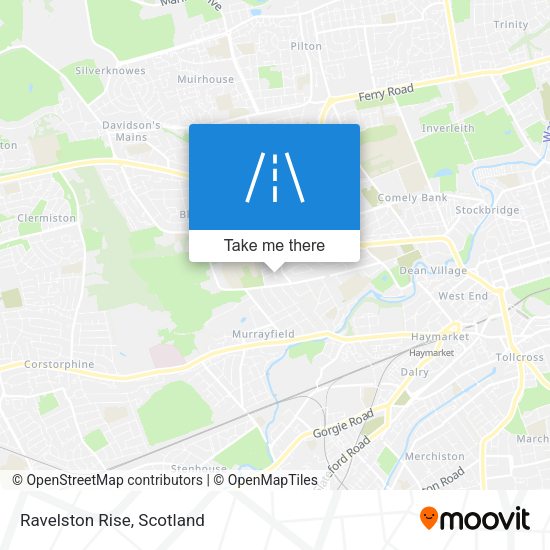 Ravelston Rise map