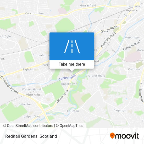 Redhall Gardens map
