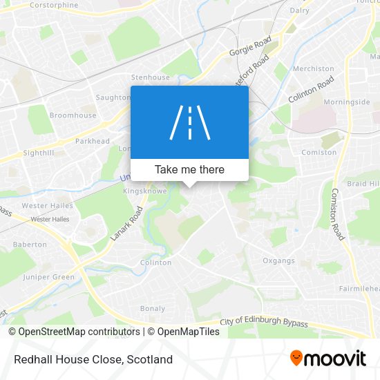 Redhall House Close map