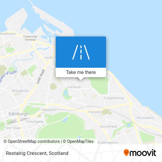 Restalrig Crescent map