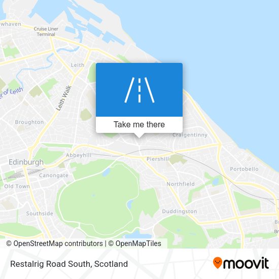 Restalrig Road South map